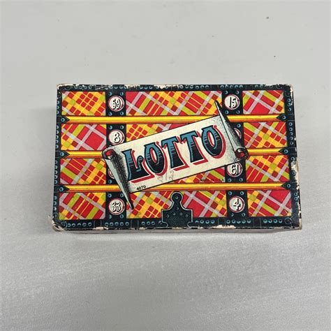 Vintage Milton Bradley Lotto Game for sale .
